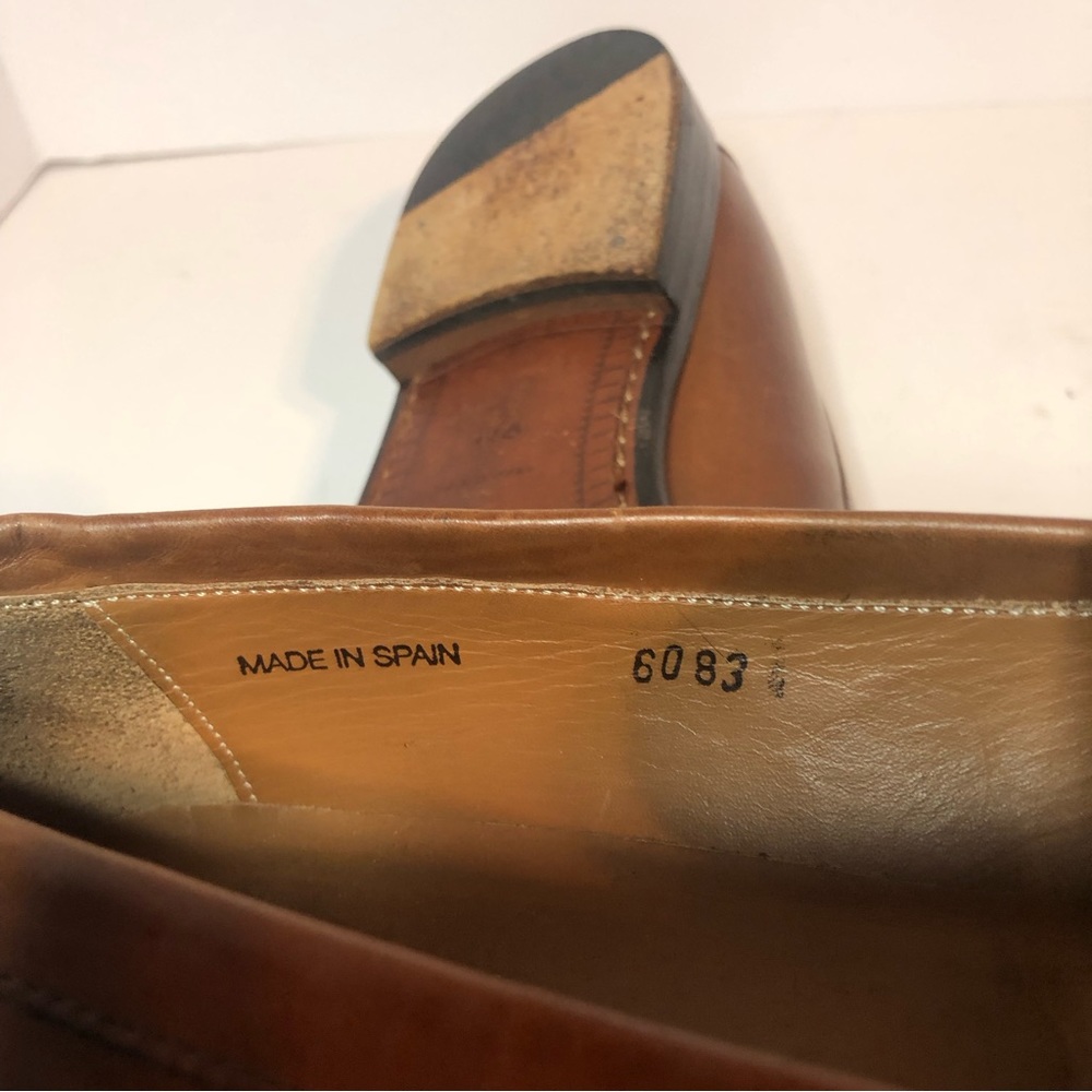Mezlan Cuoio Leather Brown Loafers Men’s Size 9 M. - Picture 10 of 10